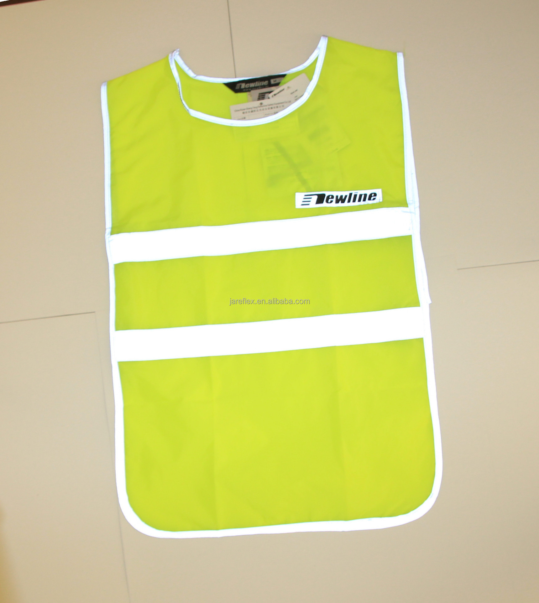 fluorescent yellow high visibility children reflective safety vest