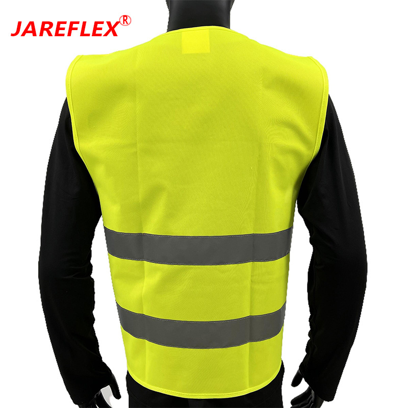 High Visibility Safety Vest for Traffic Work, Running, Surveyor  Vest with 2 Reflective Strips