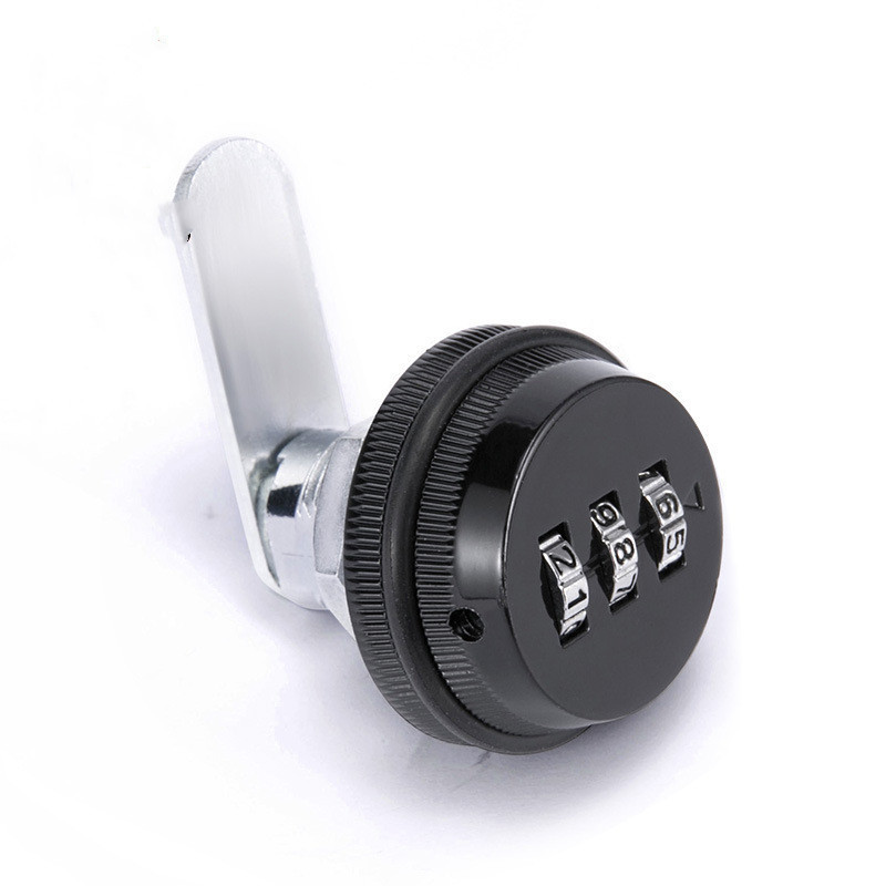 Digital lock for lockers zinc alloy 90 degree 3-digit Combination Mailbox Lock Rotary Tongue Cam Lock