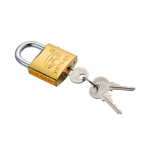 Samples available Long Shackle Safety Brass Cylinder Pad Lock Padlock 40mm