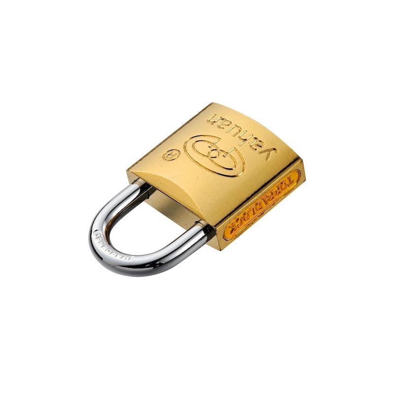 Samples available Long Shackle Safety Brass Cylinder Pad Lock Padlock 40mm