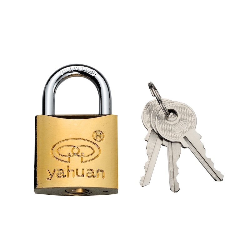 Samples available Long Shackle Safety Brass Cylinder Pad Lock Padlock 40mm