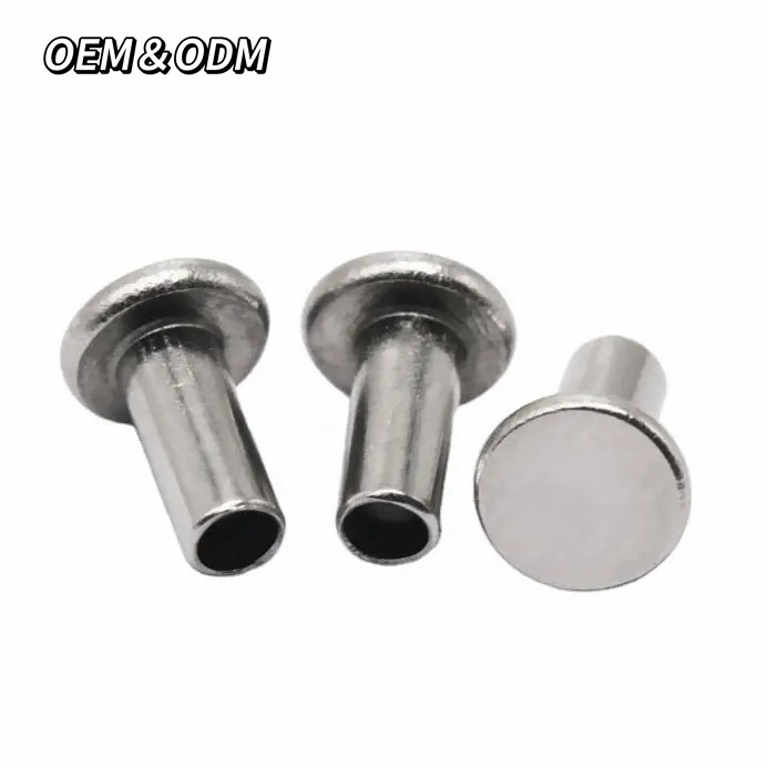 Chinese Manufacturer Tubular Rivets Stainless Steel Tube Hollow Semi-Tubular Rivet