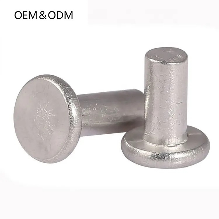 Product Manufacturer Round Head Solid Rivet Flat Countersunk Head Aluminum Rivet