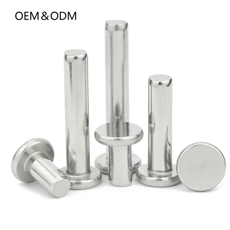 Product Manufacturer Round Head Solid Rivet Flat Countersunk Head Aluminum Rivet