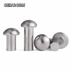 Spot Wholesale Stainless Steel Aluminum Round Head Solid Rivet Round Head Rivet Non-Standard Rivets