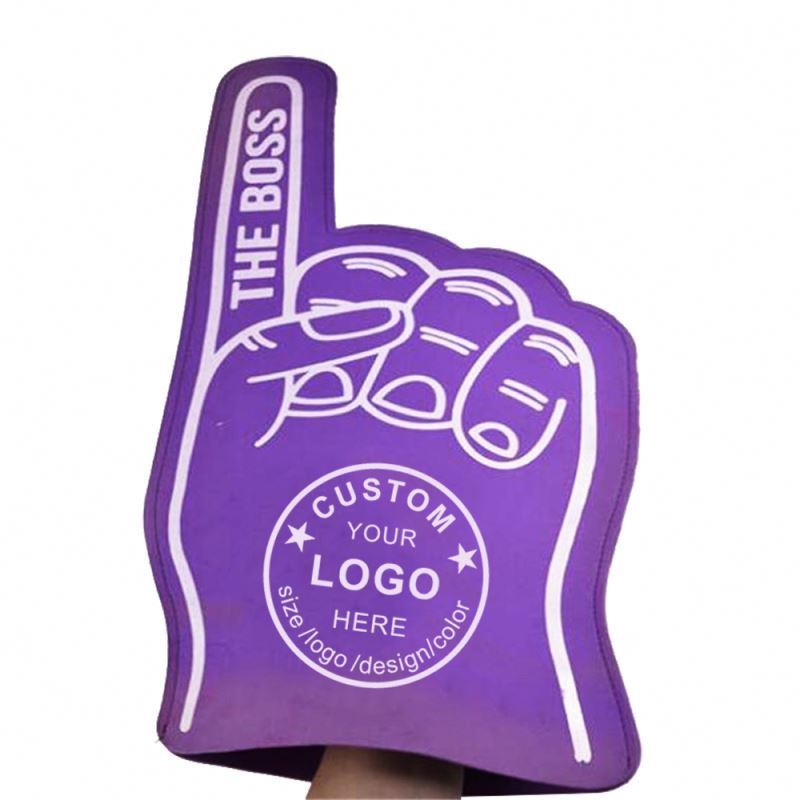 Promotional Custom Sports Big hand Customized Shape Foam Cheering Finger