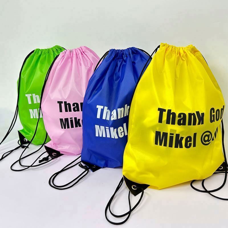 Custom Logo Printing Design Customized Disposable Packaging Drawstring Bags Custom Logo Diy Kids Bag