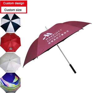 G4Free 54/62/68 Inch Automatic Open  Double Layer Logo Printed 60" Arc Golf Umbrella