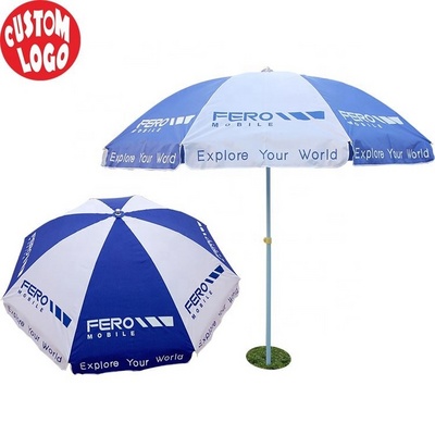 Uv Coated Outdoor Sun Parasol Oxford Sea Umbrella With Tassels Parasols Beach Parasol Umbrellas