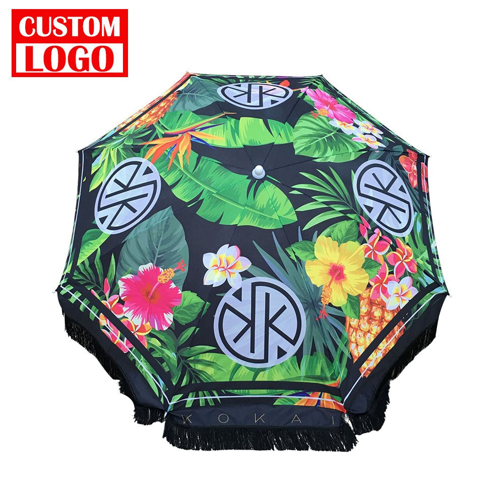 Big Size Advertising Umbrella Uv Coating Outdoor Sun Beach Umbrella With Logo Print Inflatable Beach Chair And Umbrella Set