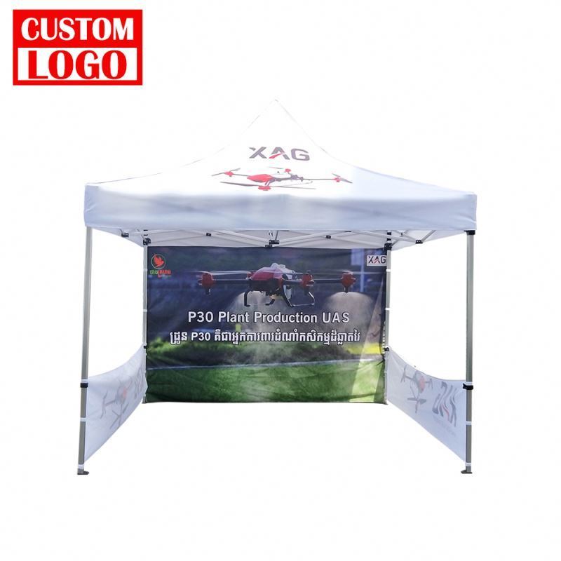 10x10ft 10x15ft Outdoor Gazebo  Folding Commercial Tent Fire Proof Fabric Shelter Tent with printed logo