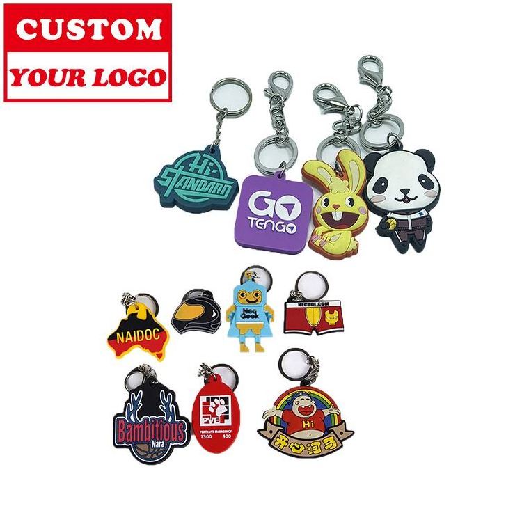 Custom Design Logo  Key chain For Promotion Gifts Pvc Rubber Keychain Making Machine