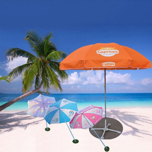 Custom Heavy Duty Commercial Outdoor Aluminum Parasol beach sun umbrella