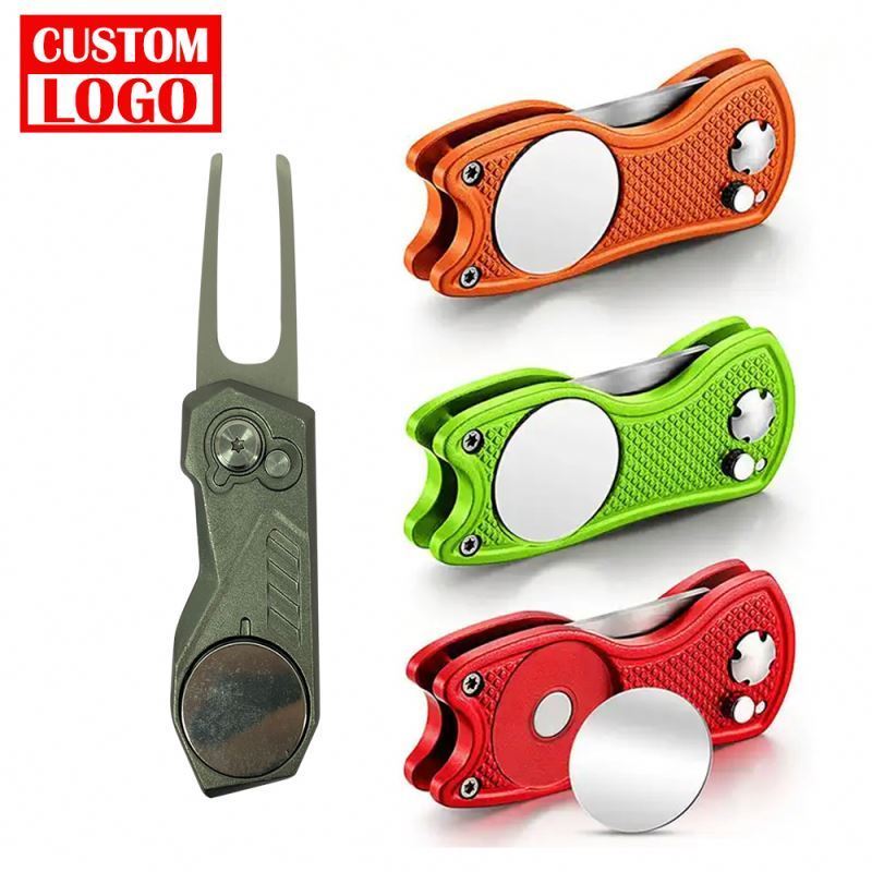 Different Color Made  Design China Custom metal belt hanger Divot Tool Golf