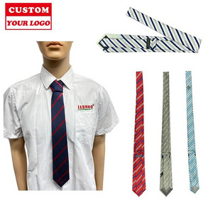 Wholesale Men's 100% Custom Woven Silk Necktie High Quality Cheap Neck Tie