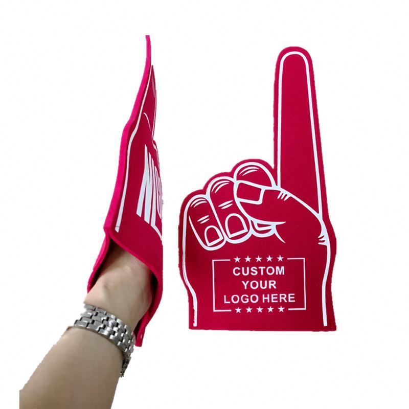 Promotional Custom Sports Big hand Customized Shape Foam Cheering Finger