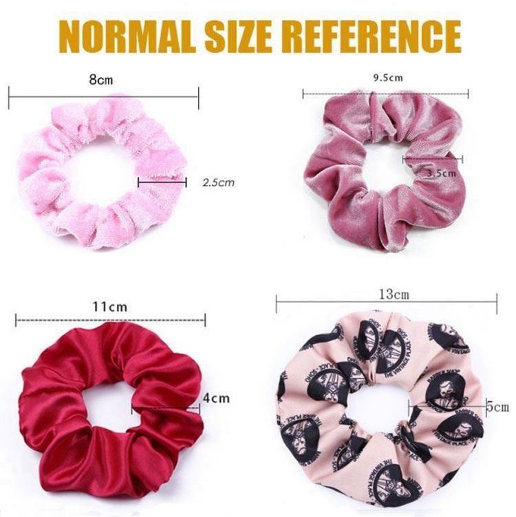 Custom LOGO Printed Full Color Girls Hairband Wholesale hair scrunchies animal print