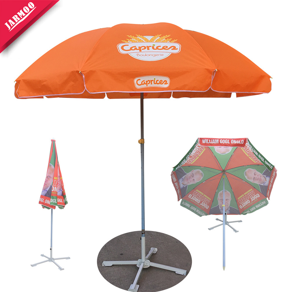 Best Selling Outdoor Polyester Fabric Beach Umbrella With Logo