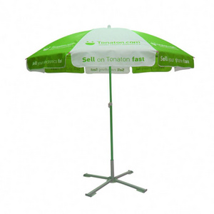 Promotional Display Factory Promotional Large Windproof Folding Beach Umbrella