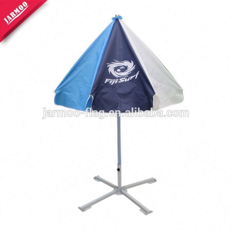 Promotional Display Factory Promotional Large Windproof Folding Beach Umbrella