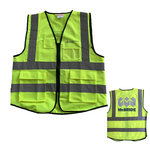 High Visibility Work Yellow Reflective Running Safety Vest Safety Vest Reflective Vest