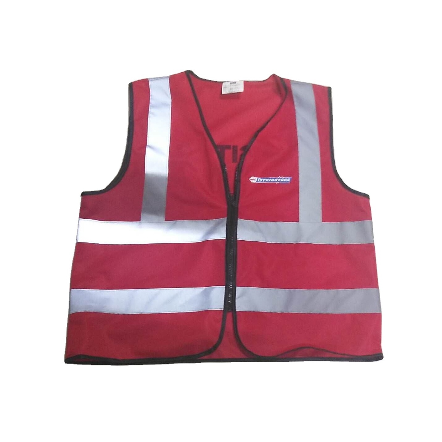 Advertising Sports Hi Vis Red Reflective Vest Polyester Safety Vest with Customized Logo