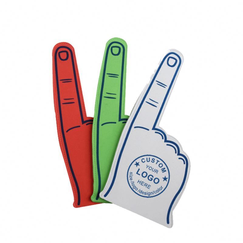 Promotional Custom Sports Big hand Customized Shape Foam Cheering Finger