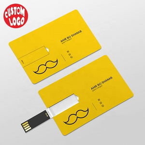 High Speed Real Full Capacity Custom Photo Print Company Logo Credit Card Usb Drive