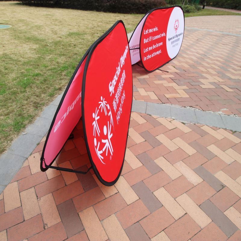 Custom Printing Logo Quick Setup Two-Sided  Digital Printing A Frame Banner For Football Game