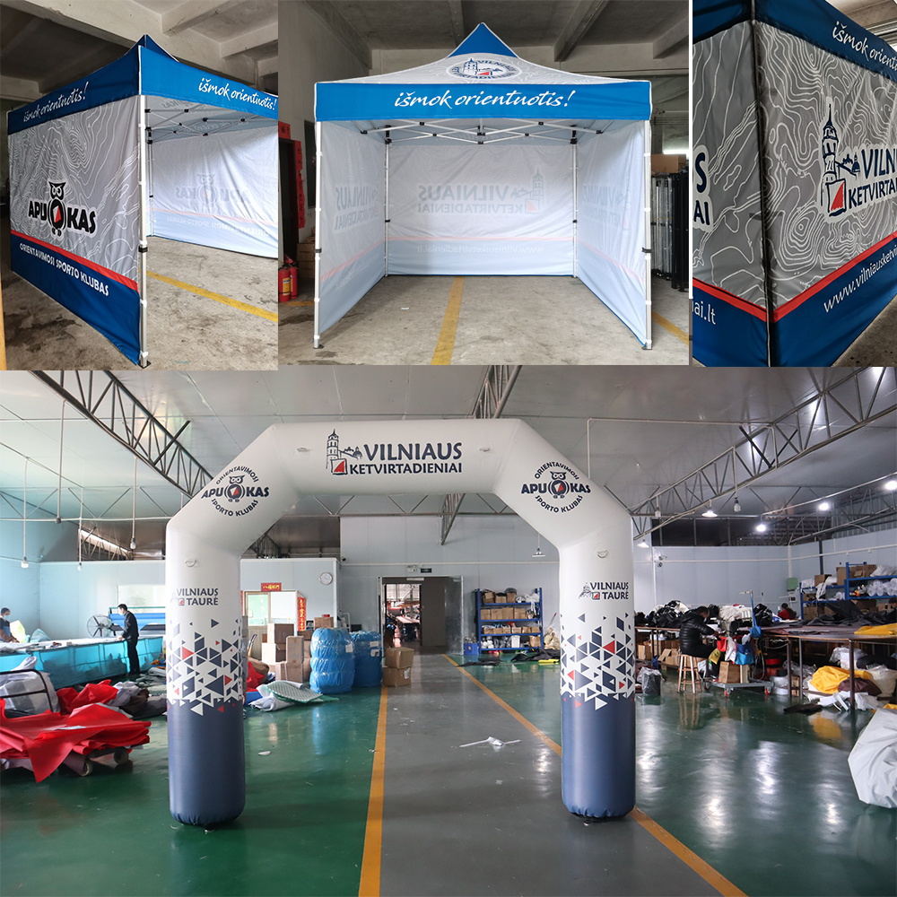 Customized Logo Printed Any Size Tent Banner Exhibition Booth Stand for Event Advertising Trade Show Promotion Displays