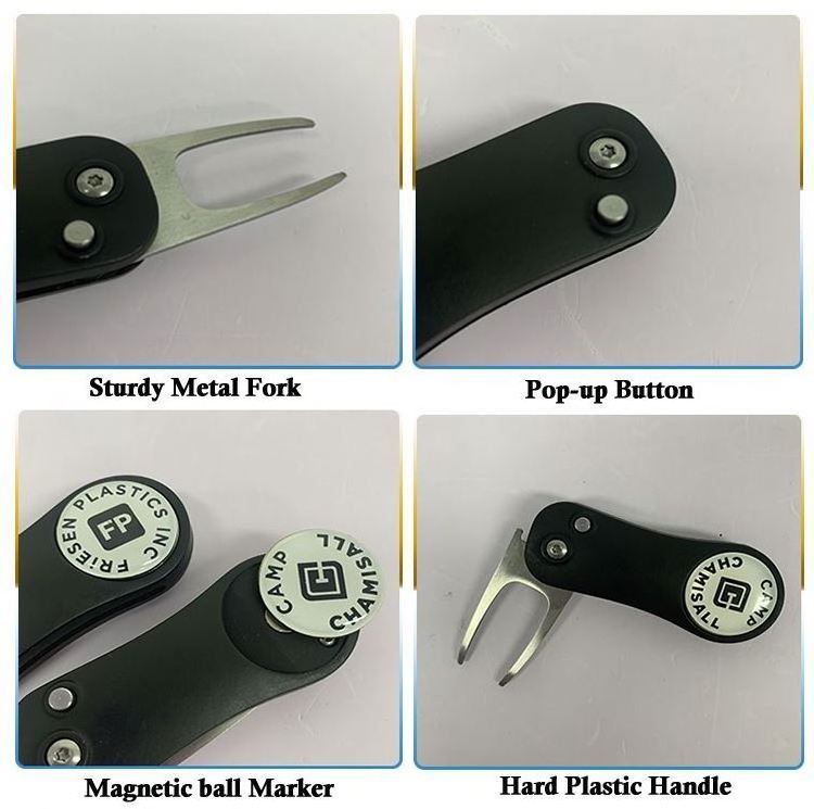 Different Color Made  Design China Custom metal belt hanger Divot Tool Golf