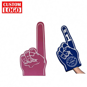 Promotional Custom Sports Big hand Customized Shape Foam Cheering Finger