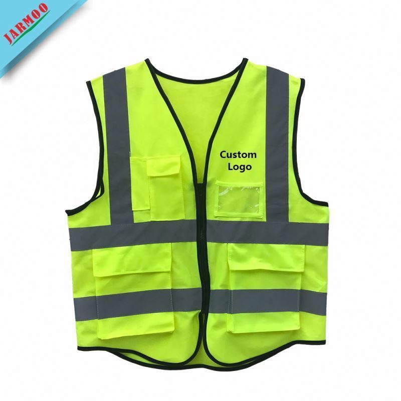 Factory Price Custom High Visibility Fluorescent 100% High Visibility Polyester Fabric Safety Working Vest