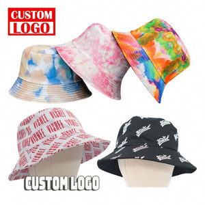 Reversible Allover Printed Blank Corduroy Plain Print Logo Custom Sublimated Bucket Hats