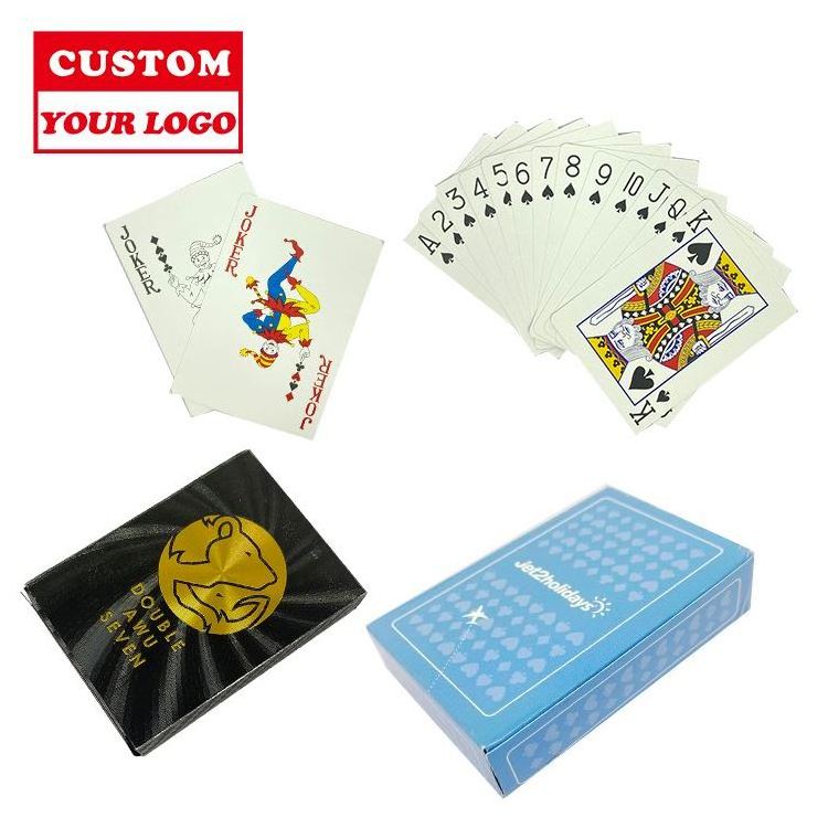 Printed Box Plastic Pvc Waterproof Poker Sublimation Poker Card Games For Adults Poker Card