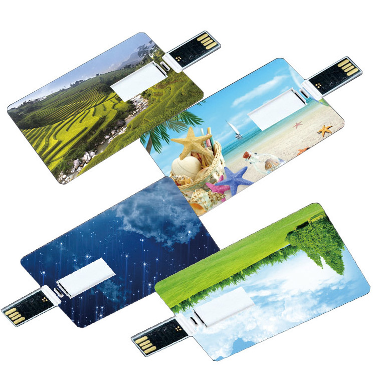 High Speed Real Full Capacity External Storage USB 2.0 Business Card-Shaped Usb Flash Drives