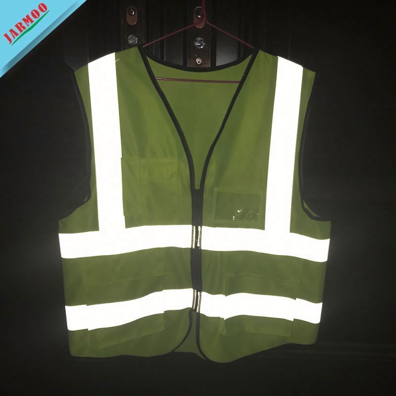 Factory Price Custom High Visibility Fluorescent 100% High Visibility Polyester Fabric Safety Working Vest