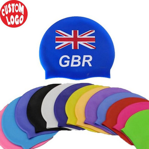 Oem 100% Silicone Confortable Waterproof Harmless Non-Toxic Swim Hat  Swim Cap For Long Hair