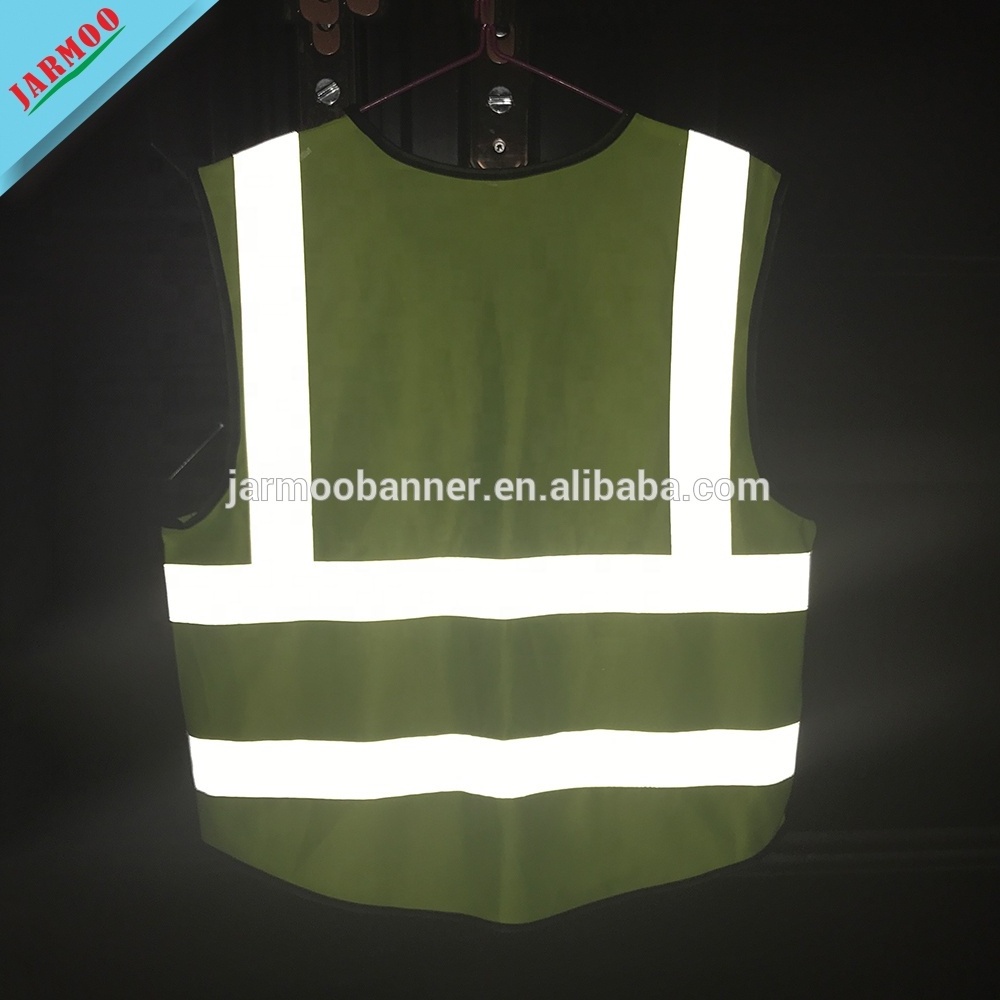 Multi-Pockets Clothing Reflector Safety Hi Vis Vest With Pocket Workmen Safety Vest Orange Safety Vest