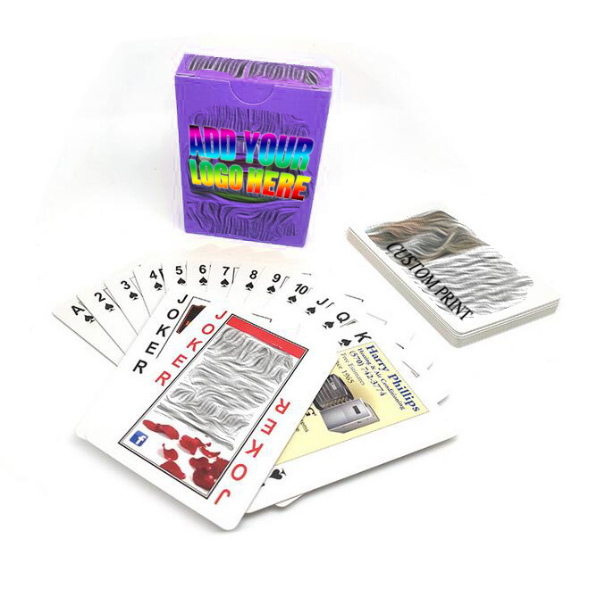 Promotion Gifts Custom Print Games Poker Cards Set Poker Chip Sets Playing Cards With Logo