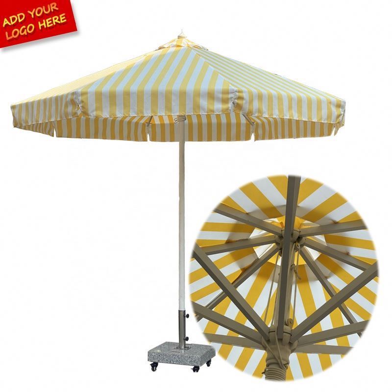 Custom Print Patio Umbrella Aluminium Big Size Patio Umbrella For Decoration