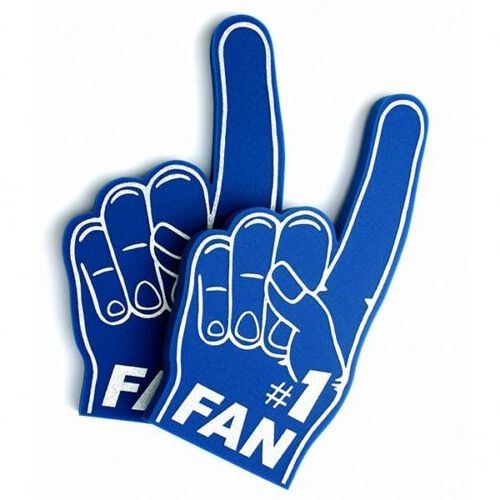 EVA Foam Hand Printed Large Sponge Cheering Foam Hand Custom Logo Cheering Foam Hand Fingers