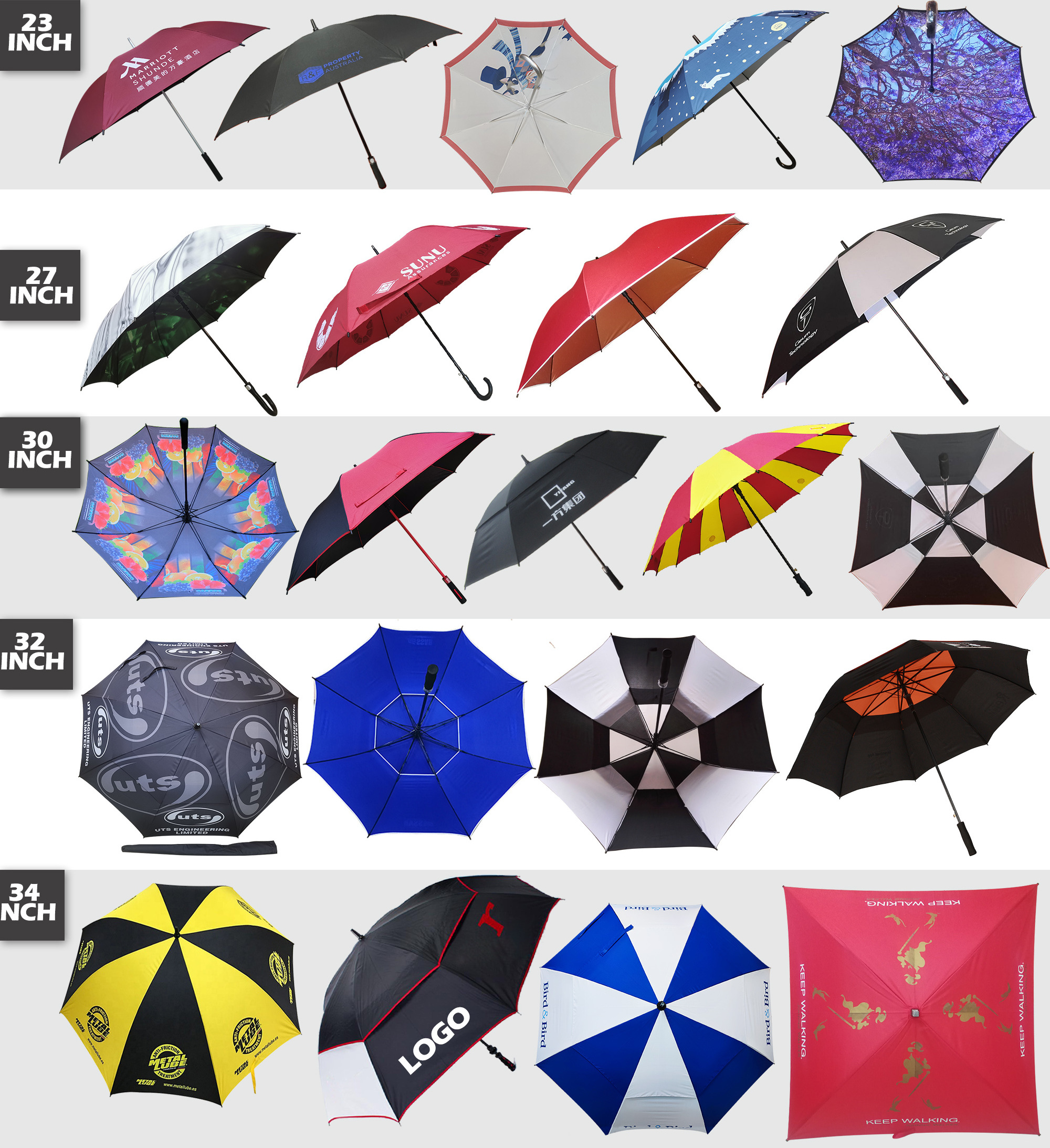 Double Layer Golf Advertising Umbrella Advertising Fiberglass Frame Promotional Umbrella Guangdong Golf Umbrella