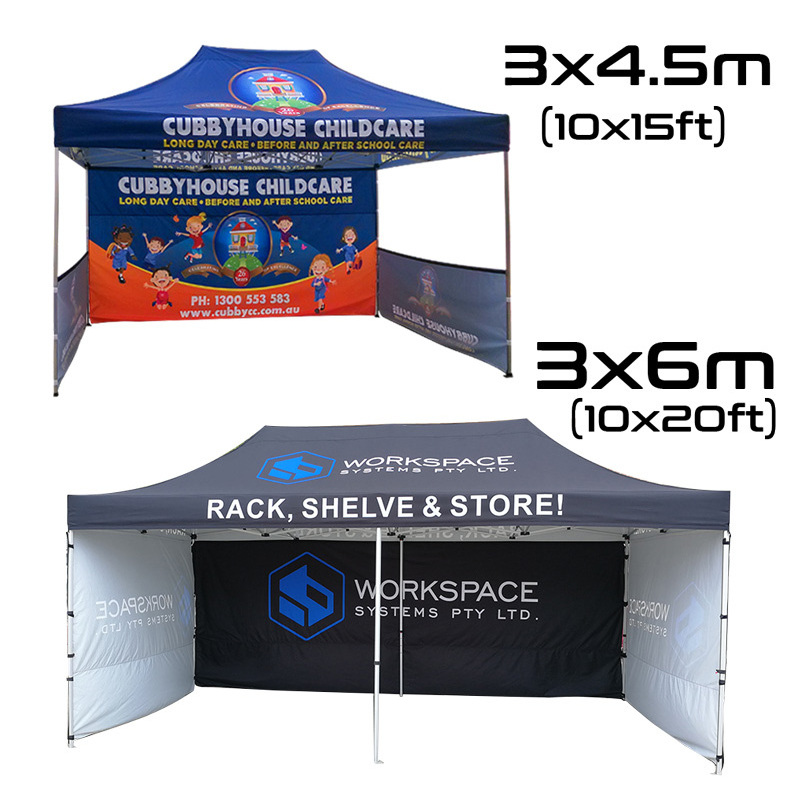 Sublimation Print 10X10 Canopy Gazebo Marquee Tent Durable Trade Show Tent