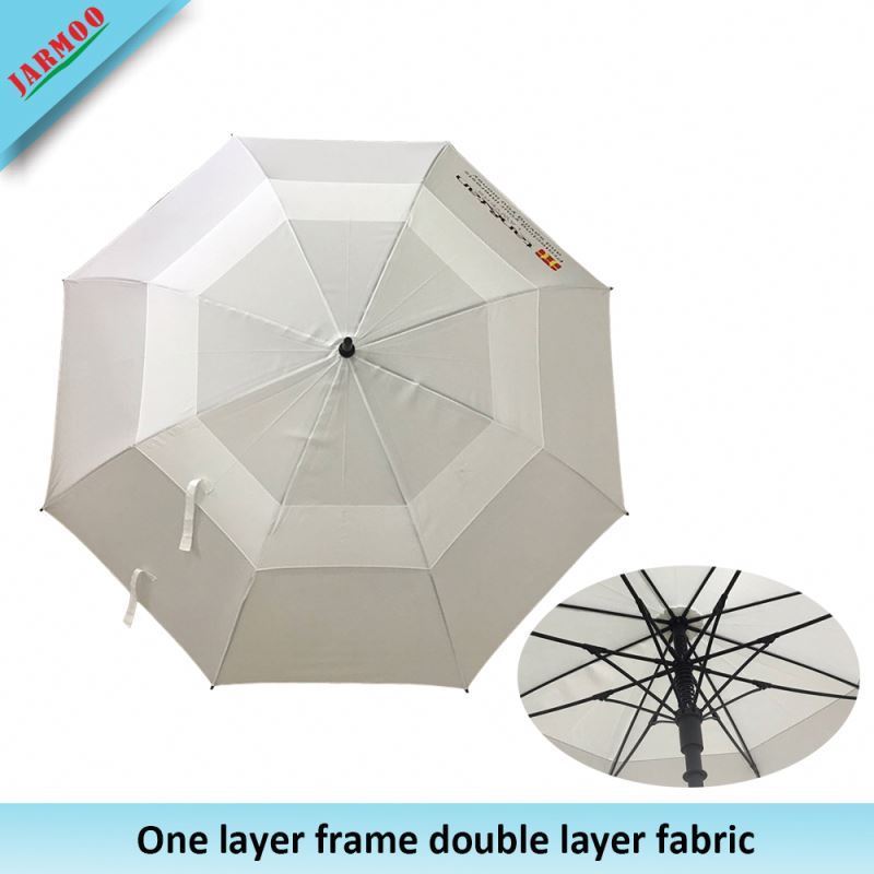 Sun Custom Umbrella Golf Cost-Effective Promotional Golf Umbrella Green And White Golf Umbrella