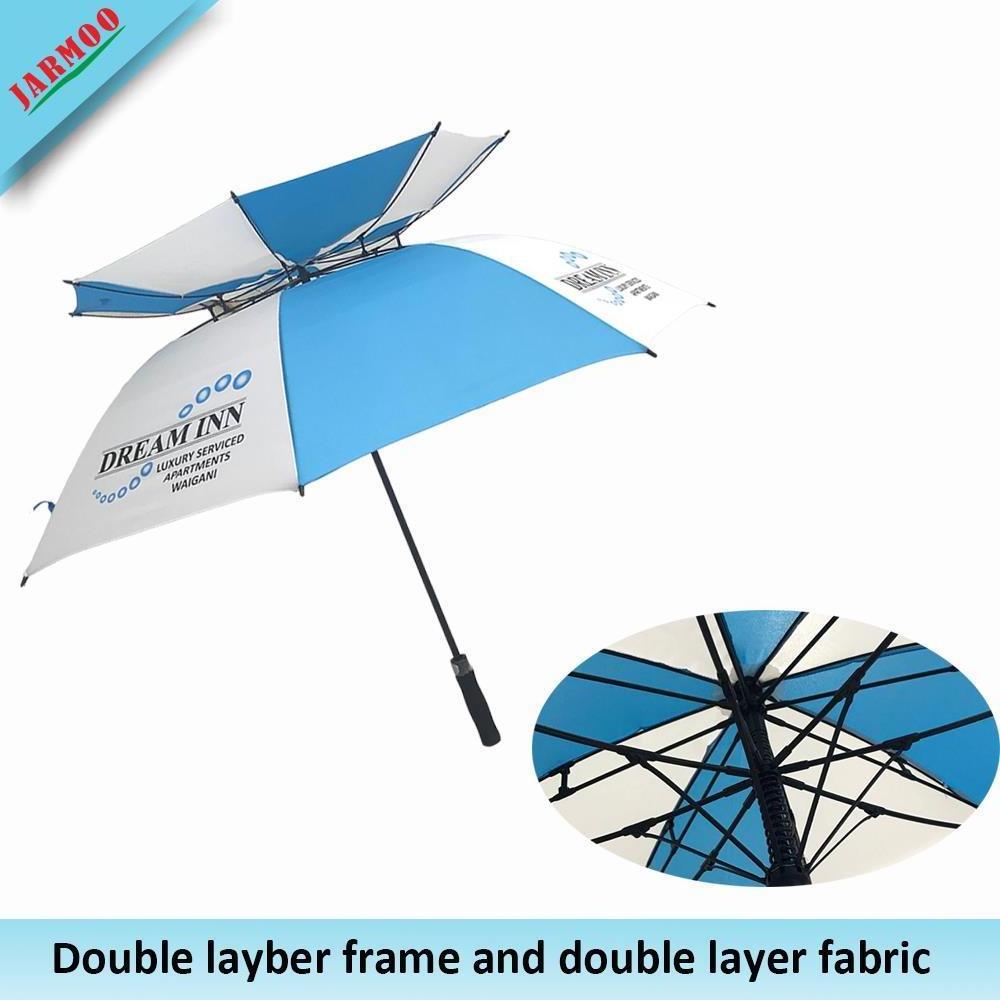 Sublimation Customized High Quality Full Fiberglass Wind Proof Uv Umbrella