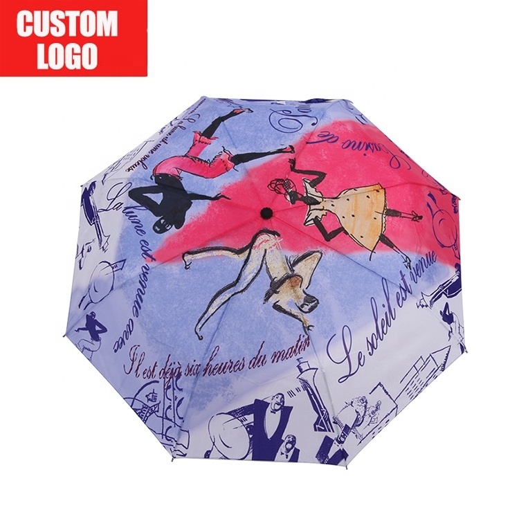 Sublimation Customized High Quality Full Fiberglass Wind Proof Uv Umbrella