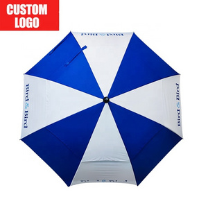 2022 New Products Handle Auto Open Windproof Fashion Black Golf Umbrella