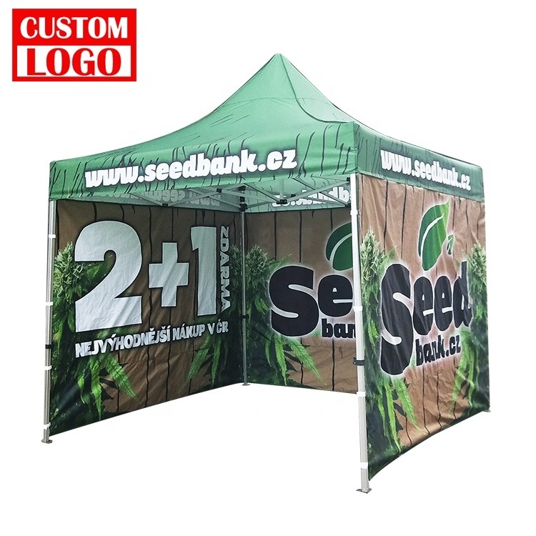 Outdoor Pvc Advertising Folding Canopy Custom Heavy Duty Pop Up Light Camping Tent